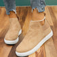 High Top Slip-on Casual Sneakers: Camel