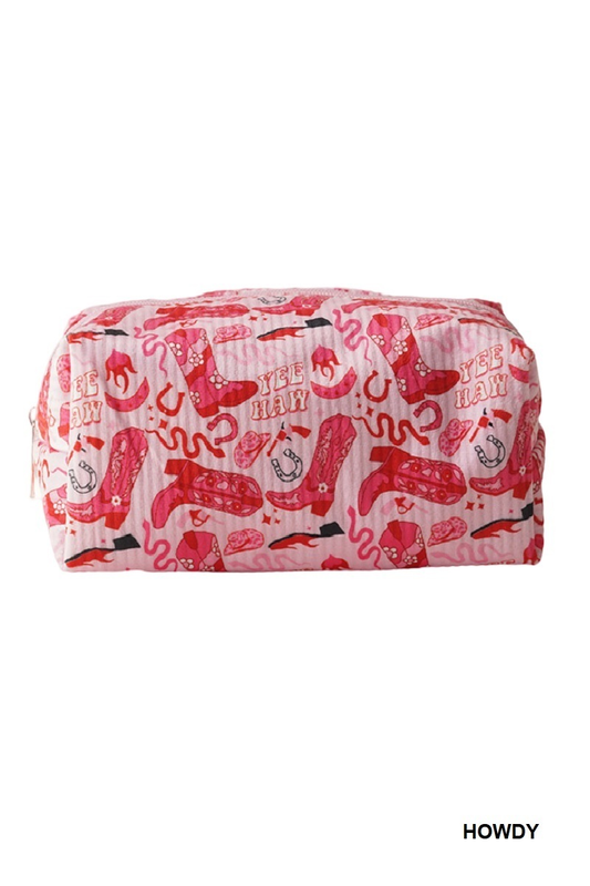 Howdy Cowgirl Cosmetic Bag