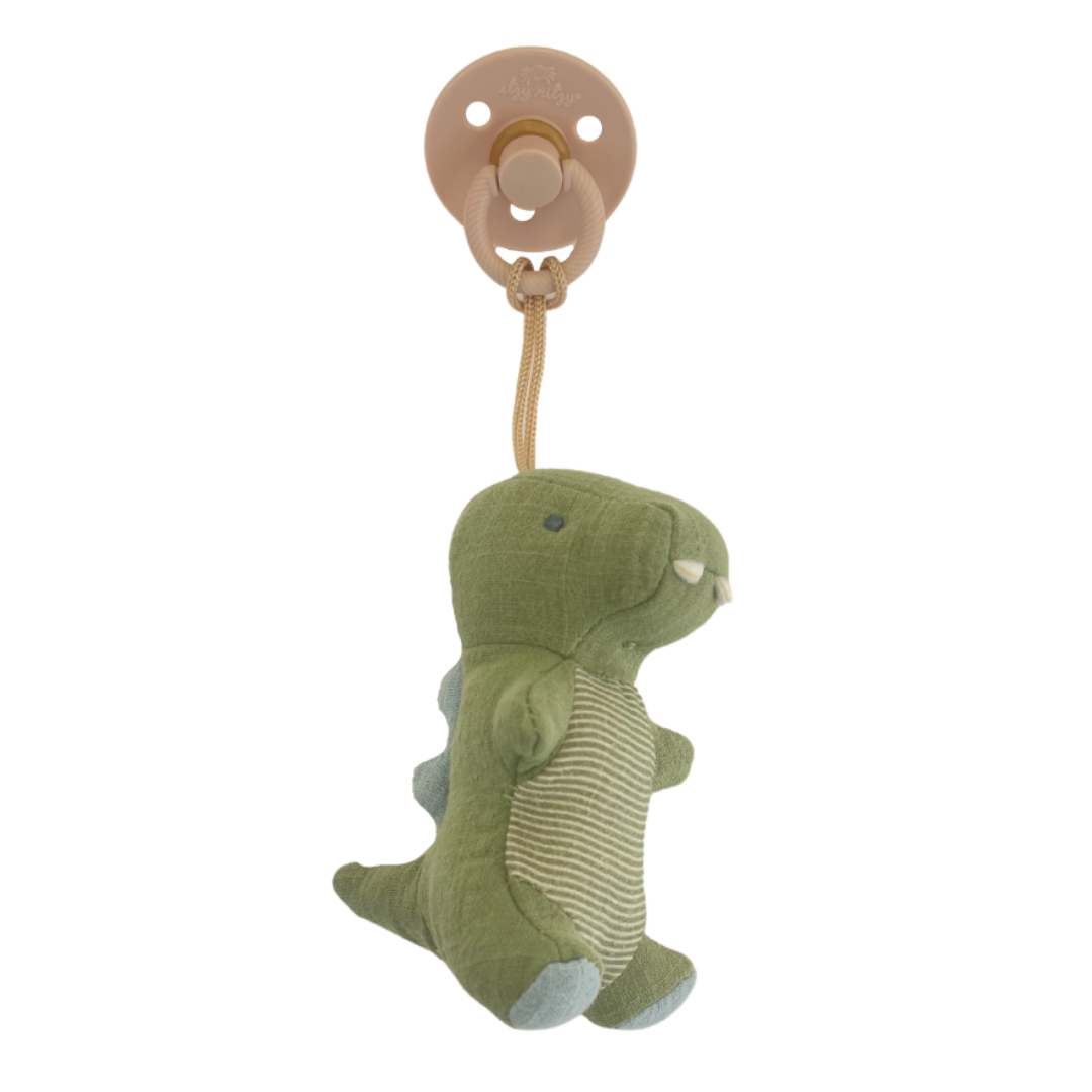 BEAR Bitzy Pal Natural Rubber Pacifier & Plush