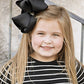 Texas Size Rhinestone Center Knot Hair Bows: Purple