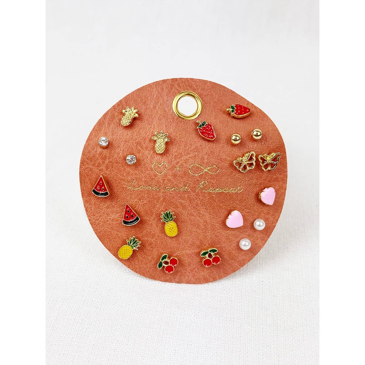 Everyday Fruity Minimalist Earrings: Set C