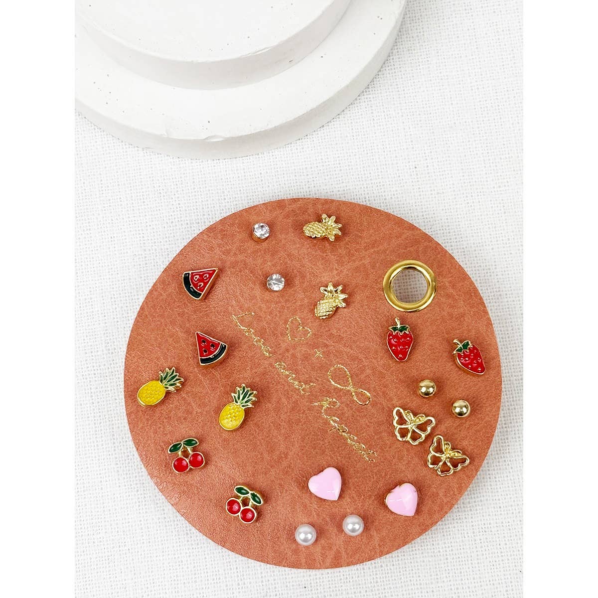 Everyday Fruity Minimalist Earrings: Set C