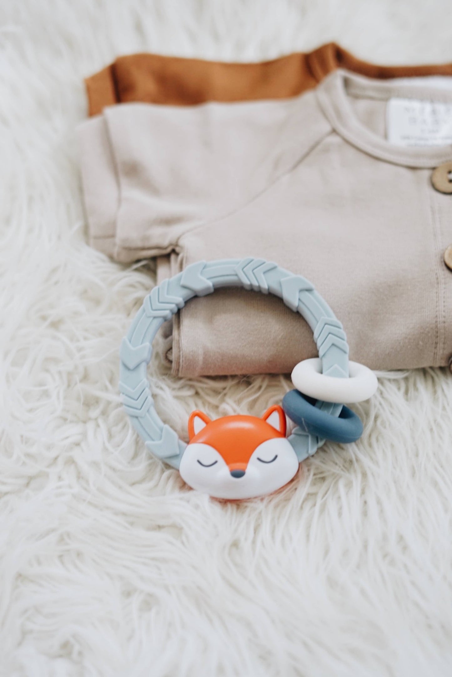 Rainbow Ritzy Rattle™ Silicone Teether Rattles