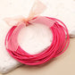 Hot Pink Guitar String Bracelets -20pcs set