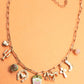 CHARM NECKLACE-WESTERN BOOT HORSE CROSS CHARM