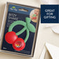 Cherries Bitzy Shake™ - Silicone Teether with Rattle