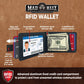 Mad Maxx Leather RFID Black & Brown Wallet