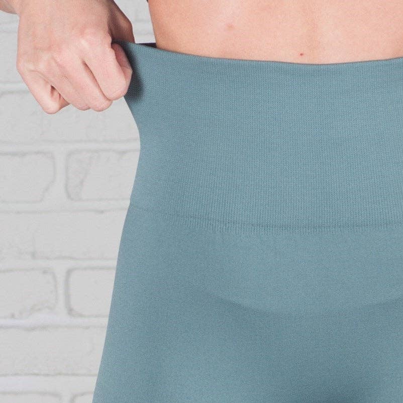 Olive Tummy Control Fleece Lined Leggings - One Size & Curvy