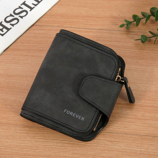 Black Short Card Wallet and Zero Wallet