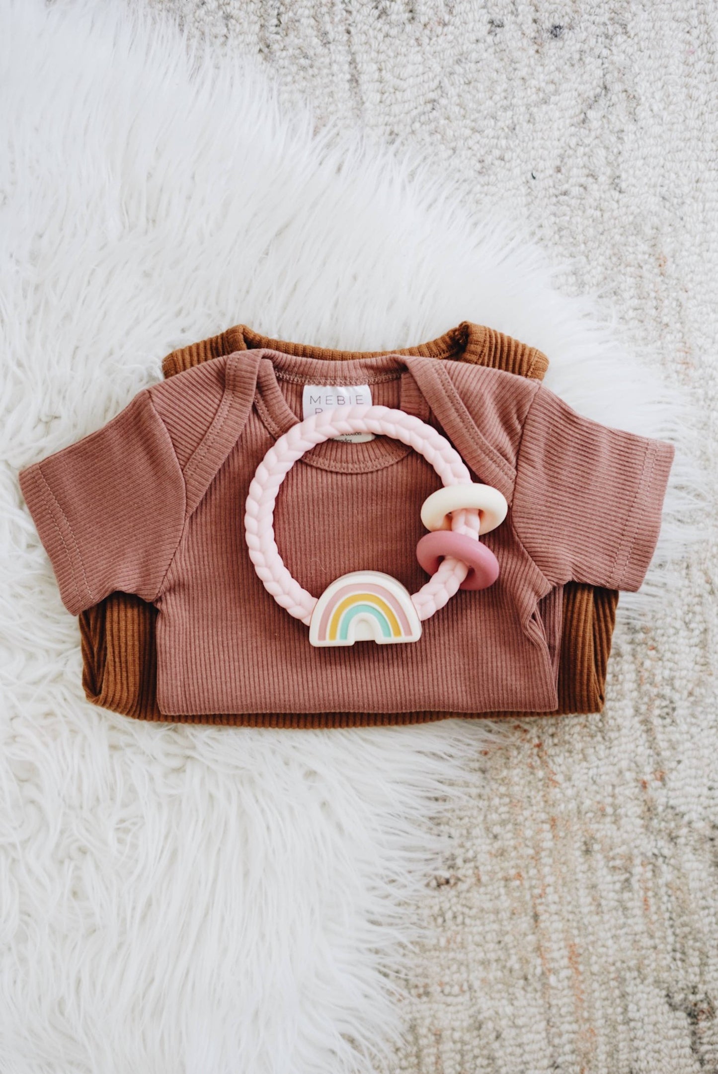 Rainbow Ritzy Rattle™ Silicone Teether Rattles