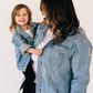 Distressed Women's Denim Jean Jacket