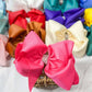 Texas Size Rhinestone Center Knot Hair Bows: Purple