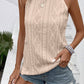 APRICOT JACQUARD CAMISOLE KNITTED TOP